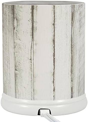 Be Still and Know Distressed Wood Design White Ceramic Jar Warmer