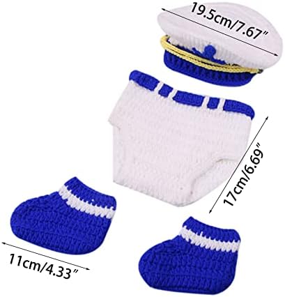 BIBABLYKE Newborn Police Costume Set for Baby Girl or Boy