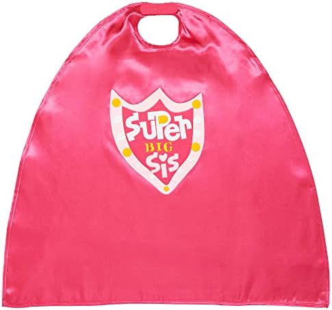 CR Gibson Pink Big Sister Superhero Cape Costume 3pc 22 L