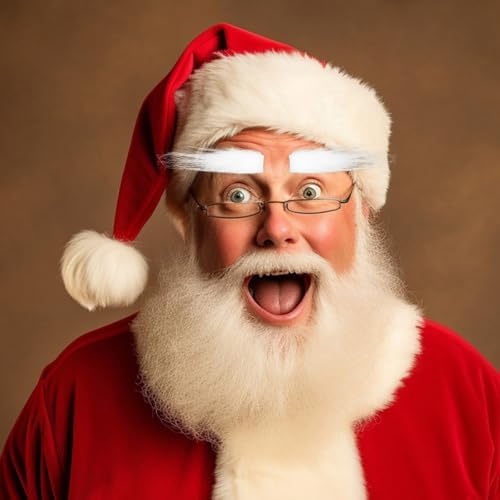 Abaodam Santa Claus Fake Eyebrows for Christmas Costume