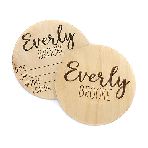 Personalized Double Sided Baby Announcement Sign for Hospital