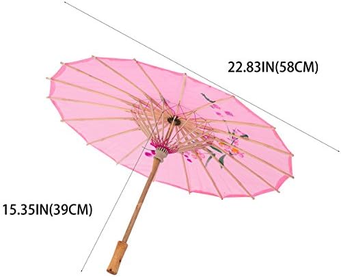 THY COLLECTIBLES 22 Pink Stick Umbrella for Weddings and Events