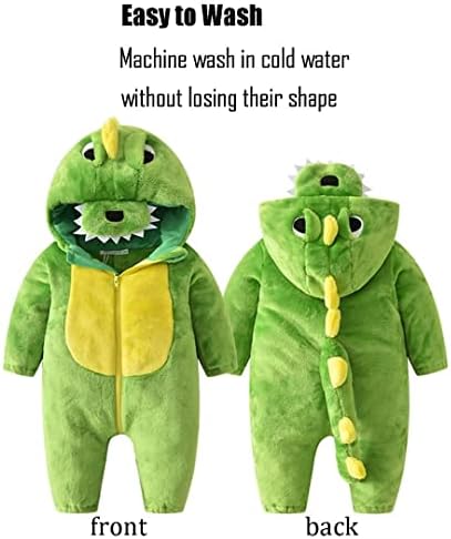 Halloween Baby Green Dinosaur Costume Romper for 1-60 Months