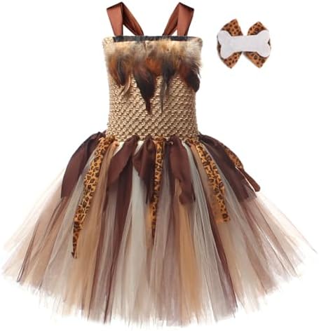 FYMNSI Halloween Costume for Girls with Tutu Dress and Hair Bow