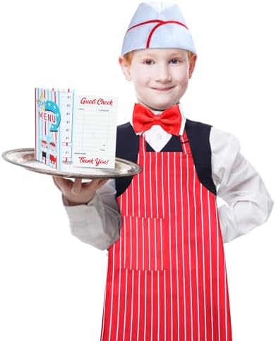 Keymall Kids Waiter Costume Set 6 Pcs for Halloween