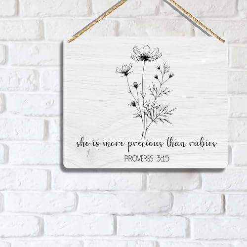 Sahjzk Girl Nursery Decor Wooden Scripture Hanging Sign 1