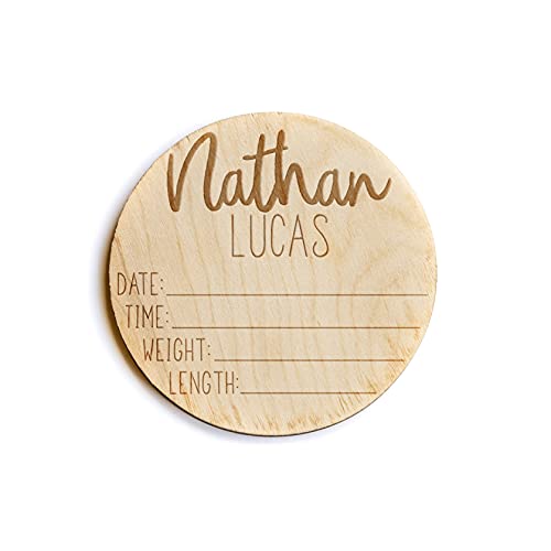 Newborn Announcement Sign - Personalized Baby Name Sign