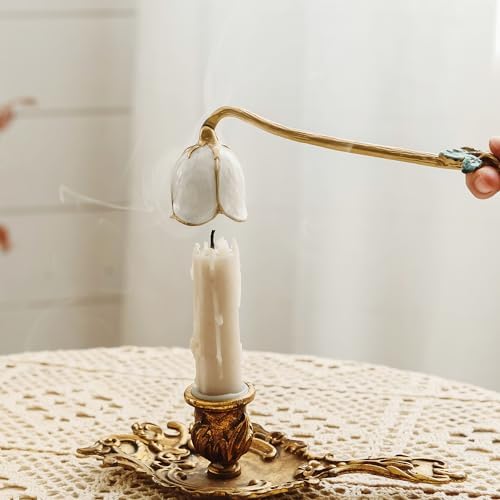 NIKKY HOME Candle Snuffer with Flower Design