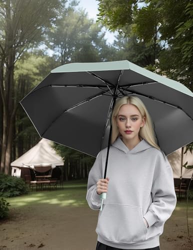 Travebo French Style Compact Folding Umbrella with UV Protection