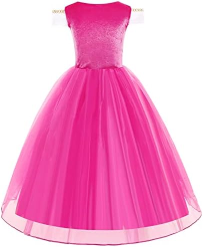 Mooedcoe Pink Princess Dress for Girls 2-8 Years