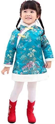 Baby Girl Qipao Dress Traditional Chinese Style with Embroidery