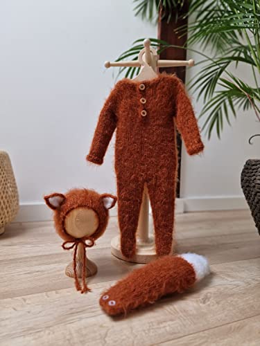 Handmade Baby Fox Costume for Newborn