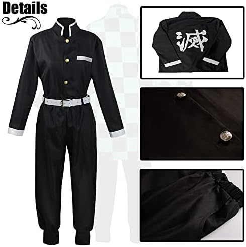 Men Kimono Costume Boys Cloak Set Halloween Pink Uniform With Accessories