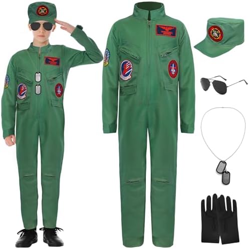 Fighter Pilot Costume Set for Kids Halloween