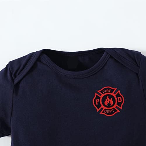 Baby Boy Fireman Costume with Hat