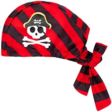 LENSOUS Pirate Costume Pants Set with Hat for Baby