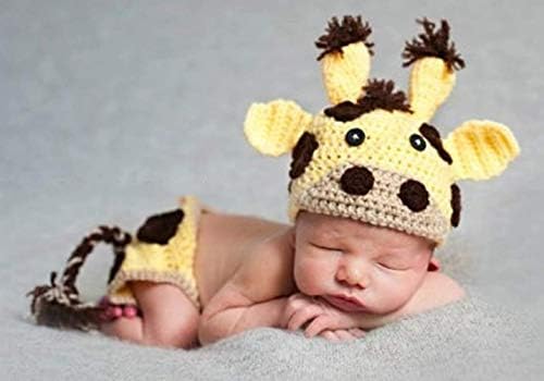Vemonllas Baby Photo Hat Bonnet Shorts Set for Newborn