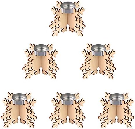 BESPORTBLE 6PCS Snowflake Candlestick Holder 1