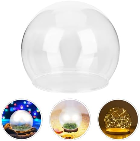 ArtBetter 2 Pack Glass Dome Cloche for Preserved Flowers