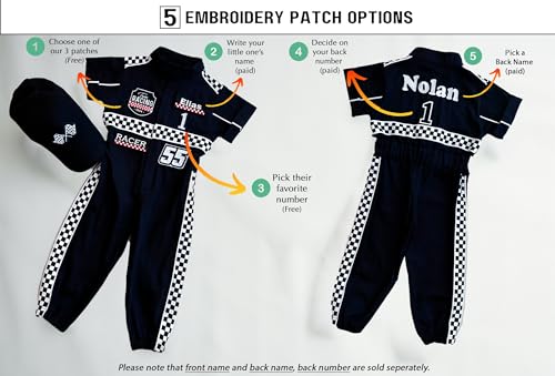 Costumes Club Handmade Race Car Driver Costume for Toddlers