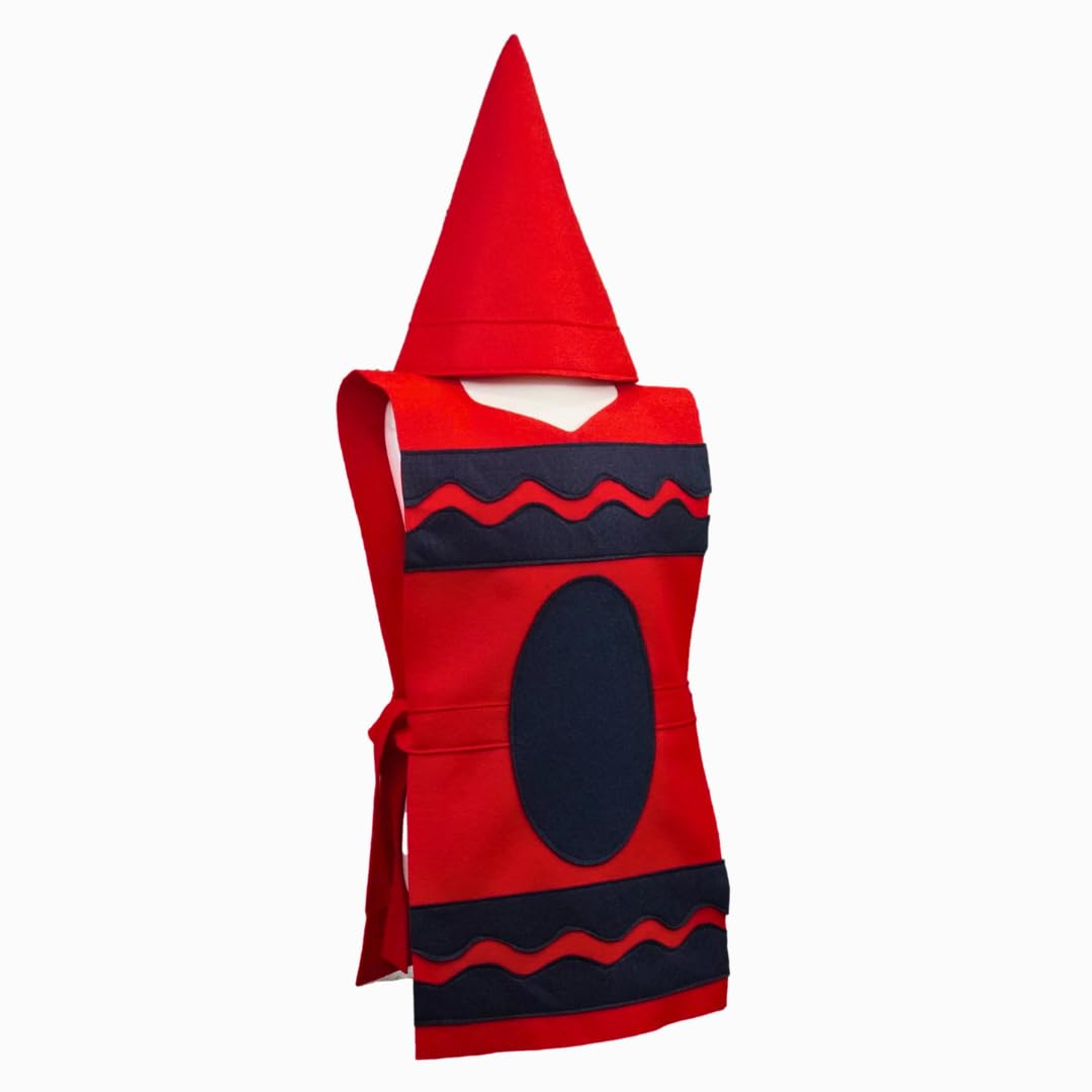 Red Crayon Costume Set - Kids 4-9y