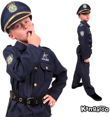 Kangaroo Police Costume Kids Set for Boys Girls