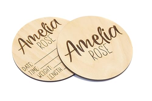 Personalized Double Sided Baby Announcement Sign for Hospital 1