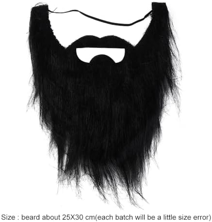 Vctitil 14 Pcs Grey Fake Mustache Facial Hair Disguise