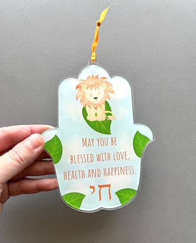 Lea Joelle Hamsa Wall Hanging - Lion Blessing Decor
