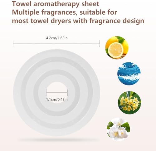 BKAOSAUW Towel Fragrance Tablets 15 pcs with 5 Scents