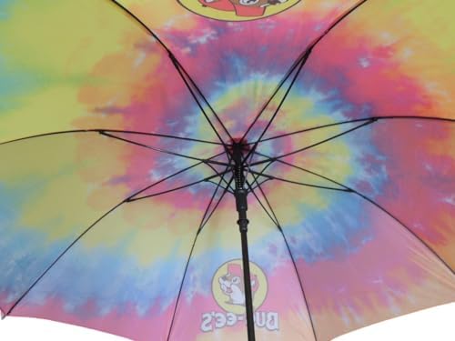 Buc-ees Tie-Dye Red Beaver Umbrella 58