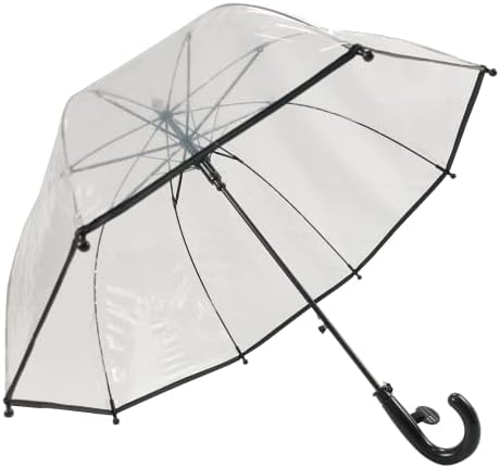 LLanxiry Kids Clear Bubble Umbrella Automatic Open Lightweight