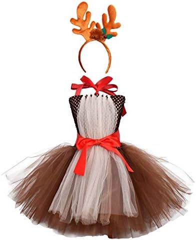 Toddler Girls Christmas Giraffe Costume Party Dress