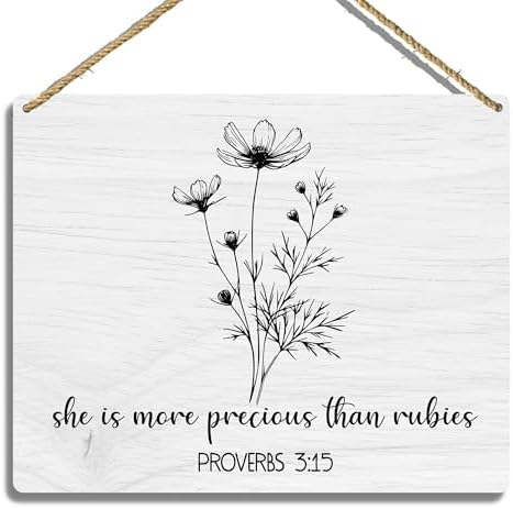 Sahjzk Girl Nursery Decor Wooden Scripture Hanging Sign 1