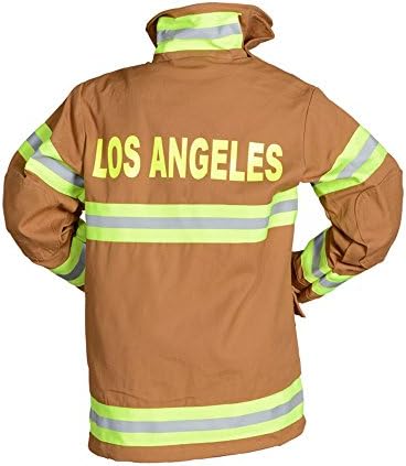 Aeromax Jr Fire Fighter Suit Tan Size 1214