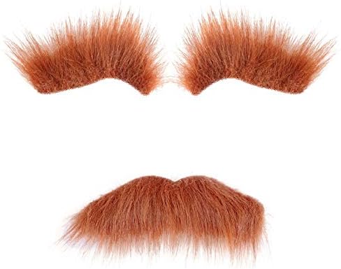 BinaryABC Halloween Fake Eyebrows Beard Moustache Kit