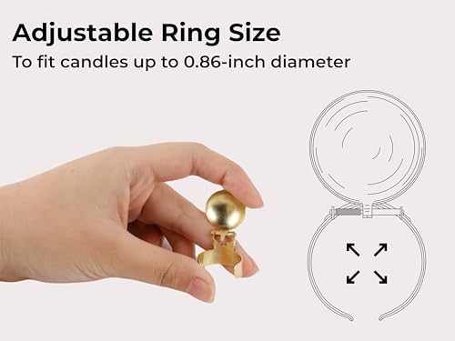 OLEEK 2Pcs Automatic Candle Snuffer Set