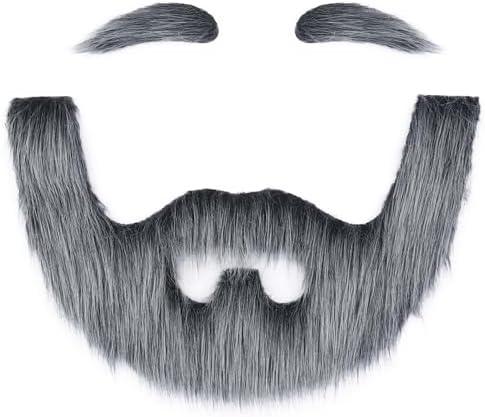 Cosela Realistic Self Adhesive Full Beard and Eyebrows
