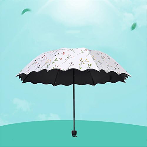 Sun Umbrella Ladies Triple Folding UV Protection Windproof