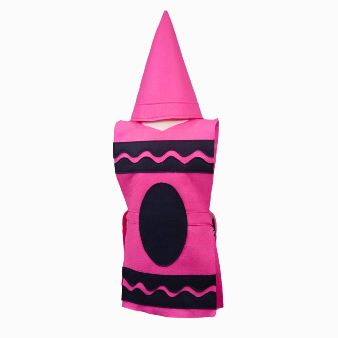 Pink Crayon Costume Tunic and Hat Set - Family Sizes
