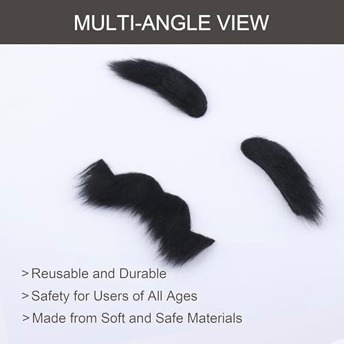 Yan Dream Unisex Fake Mustache and Eyebrows Set