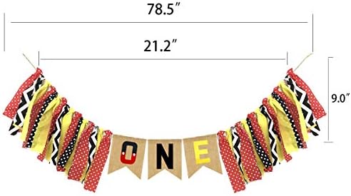 HIHCBF First Birthday Party Outfit 5PCS Baby Costume Set