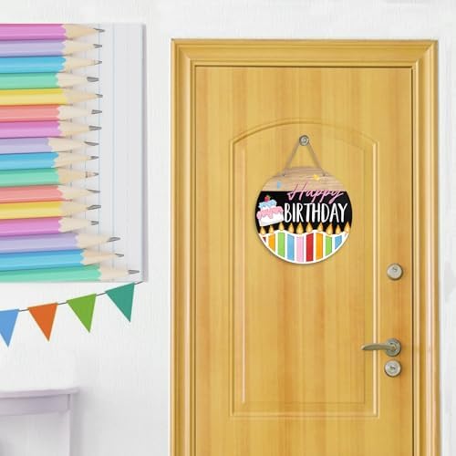 Deroro Happy Birthday Wooden Door Sign