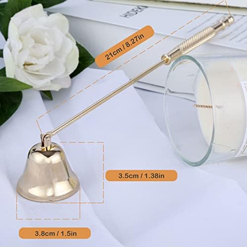 MUXSAM Gold Candle Snuffer with Long Handle 1