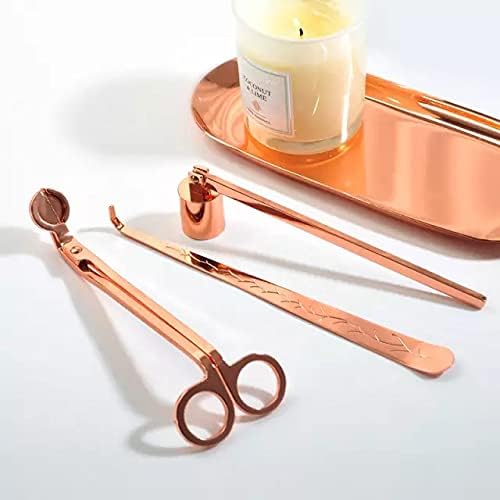 Beautiful Rose Gold 4 in 1 Candle Care Kit 1