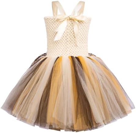 IDOPIP Girl Jungle Safari Halloween Costume Dress