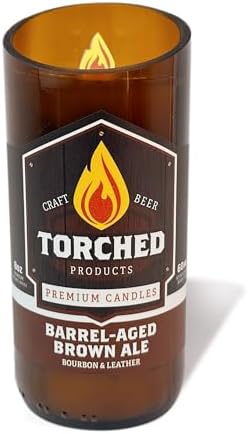 Torched Beer Scented Candles - Barrel-Aged Brown Ale 11 oz