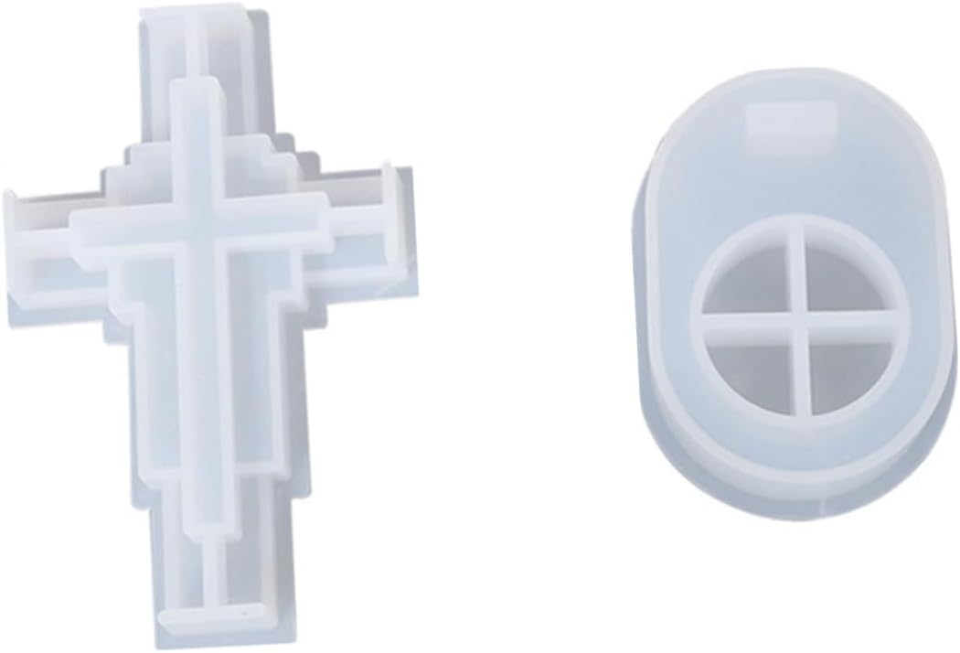 Housoutil 1Set Cross Shape Silicone Candle Stick Holder for Candle Making