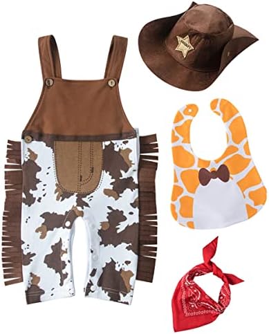 LXKIKMM Cowboy Romper Halloween Dress for Baby Boys