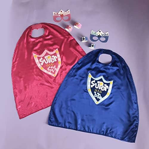 CR Gibson Pink Big Sister Superhero Cape Costume 3pc 22 L